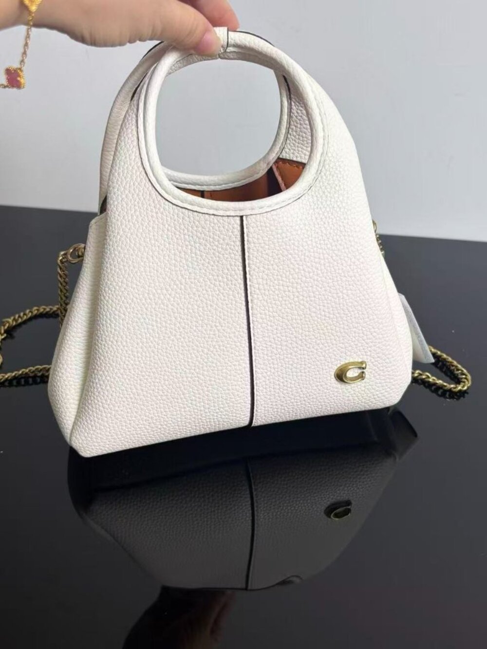 Coach Mini Lana 19 Tote Bag with Detachable Chain Strap